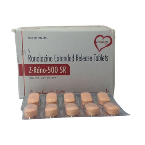 Ranolazine Extended Release tab 500mg Tablet
